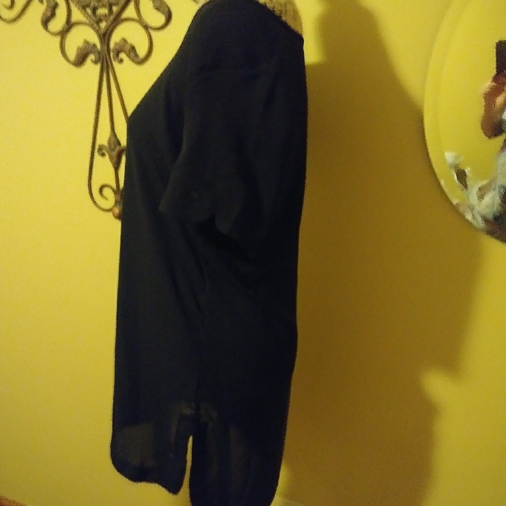 Black polyester top